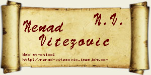 Nenad Vitezović vizit kartica